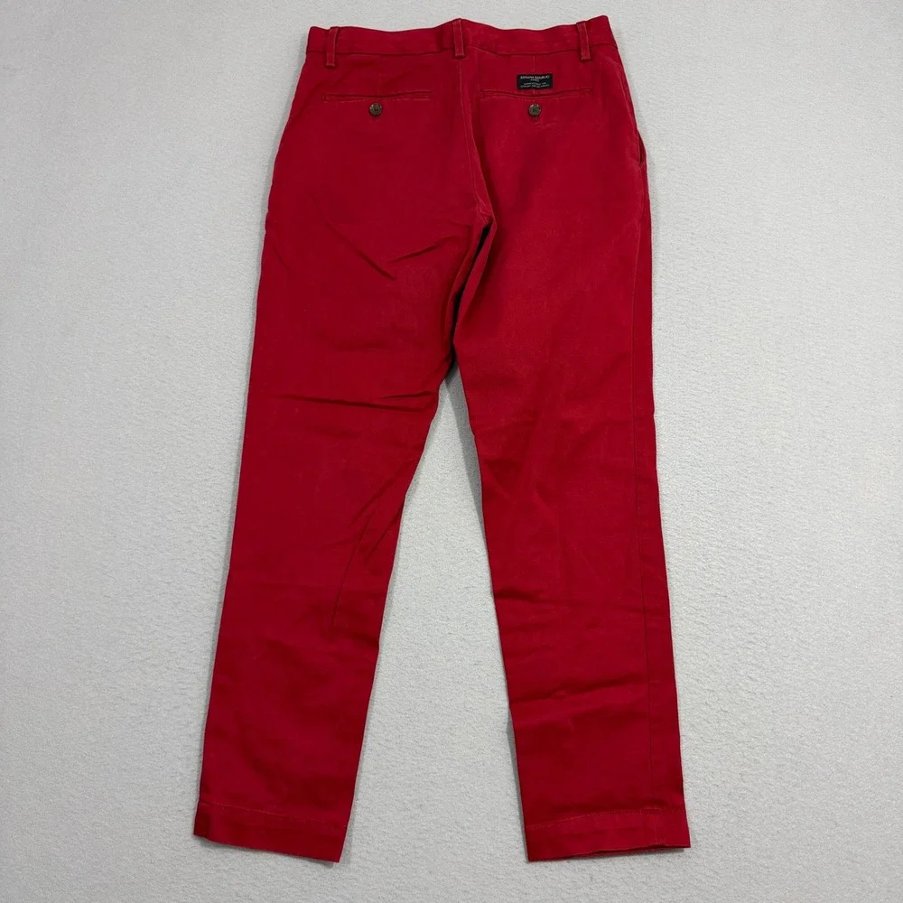 Banana Republic Chinos Men's 30x30 Red Mason Athletic Tapered Fit Rapid Movement